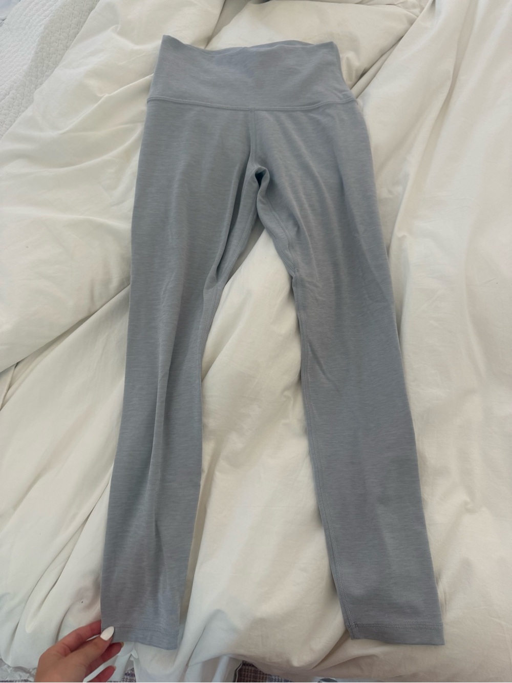 Aritzia Light Blue Gray High-Waist Leggings